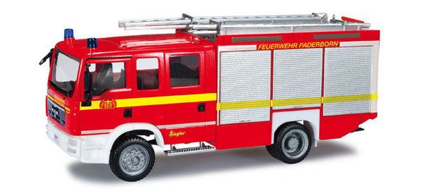 Herpa 090025 MAN TGM HLF 20/16 pompieri Paderborn Modellismo