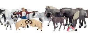 Noch 16049 Mucche Cavalli e accessori (36 pezzi) Modellismo