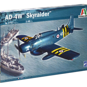 ITALERI 2757 Aereo in kit AD 4W Skyraider + 3 colori omaggio