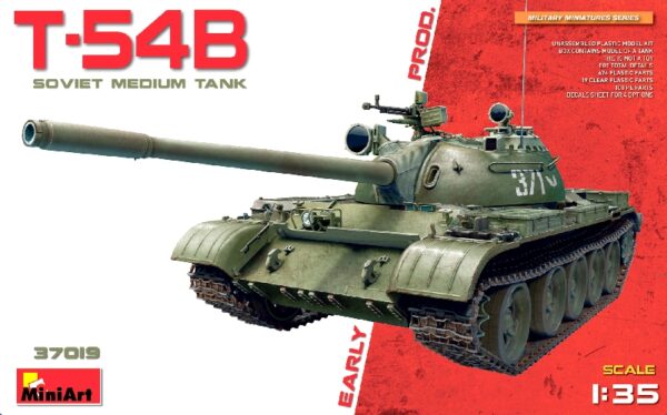 Miniart 37019 T-54B SOVIET MEDIUM TANK. EARLY PRODUCTION