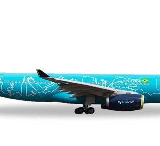 Herpa 530927 Airbus A330-200 Azul "Azul Viagens" Modellismo
