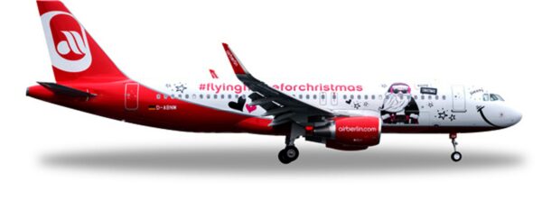 Herpa 558150 Airbus A320 airberlin "Lindt- Chiristmas" Modellismo