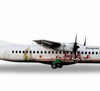 Herpa 559164 ATR-72-500 Bangkok Airlines "Angkor wat" Modellismo