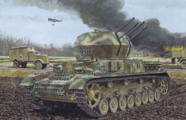 DRAGON 6342  Flakpanzer Iv Ausf.G "Wirbelwind" Early Production (Smart Kit)