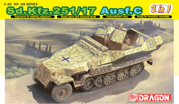 DRAGON 6592 Sd.Kfz. 251/17 Ausf. C Command Version (2 Modellismo