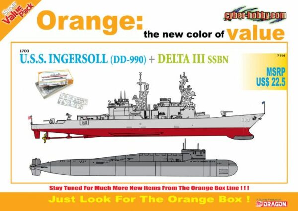 CyberHobby 7114 USS INGERSOLL DD 990 VS DELTA III