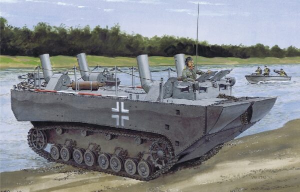 DRAGON 7489 Panzerfähre Gepanzerte Landwasserschleppe Modellismo