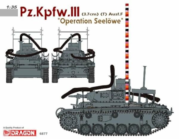 Dragon 6877 Pz.Kpfw.III (3.7cm) (T) Ausf.F "OPERATION SEELÖWE"