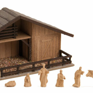 Noch 14394 Capanna di Natale con figure in  legno