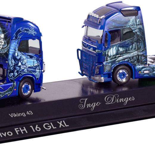 Châssis De Camion Volvo Herpa Au 1:87 - Modèle Réduit H0, Blanc, Avec Emballage D'origine