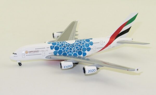 Herpa 533713 Airbus A380 Emirates-Expo 2020 "Mobility' Livery