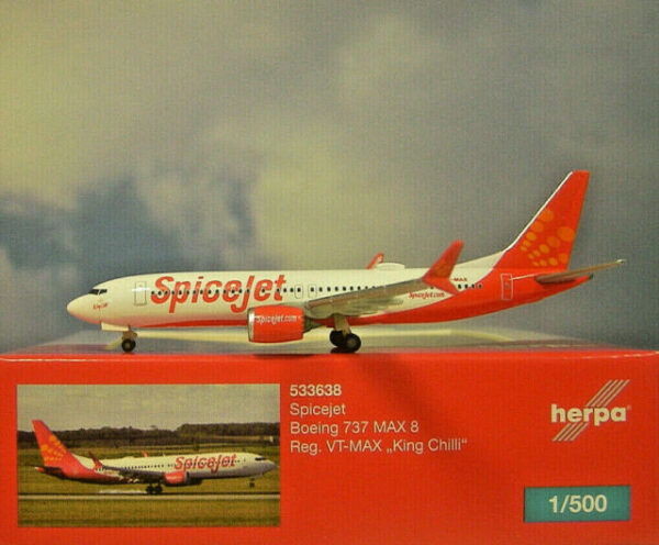 Herpa 533638 BOEING 737 MAX ( "KING CHILI")