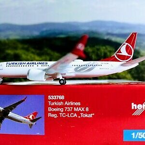 Herpa 533768 BOEING 737 MAX 8 TURKISH AIRLINES