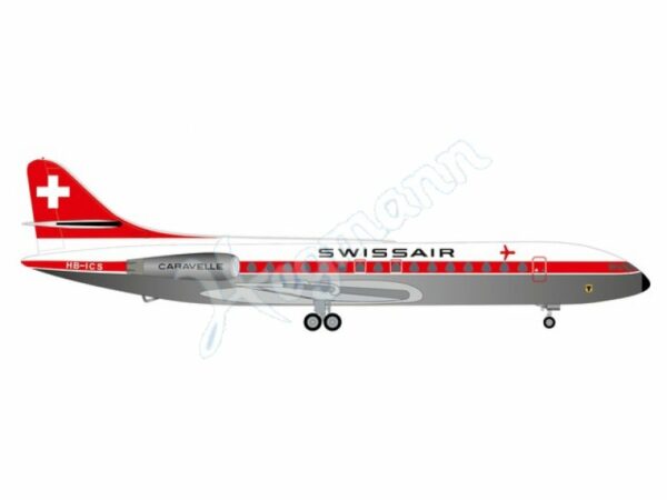 Herpa 534062 Caravelle SE-210 Swissar Sud Aviation "Uri"